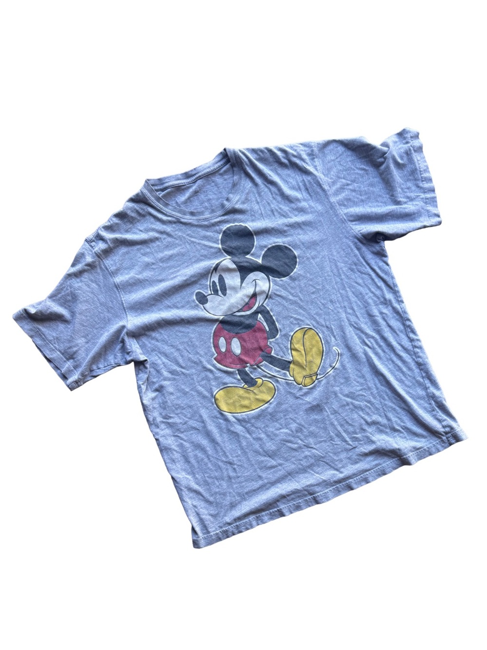 Men’s 2XL Vtg Blue Mickey Mouse Graphic T-Shirt